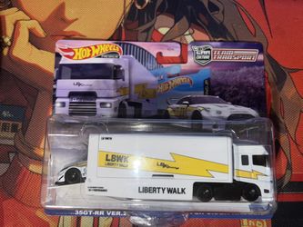 Hot Wheels Team Transport Liberty Walk Nissan Skyline R35 GTR 35GT-RR R32 R34