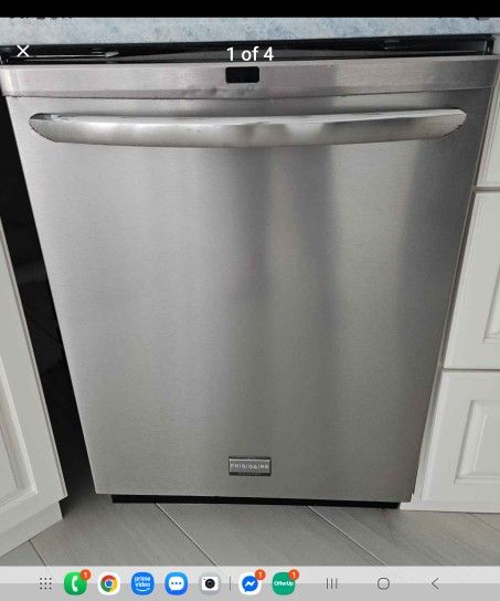Frigidaire, stainless steel dishwasher.
