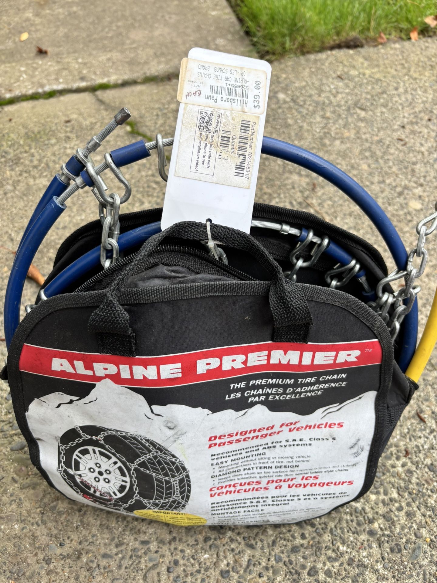 Alpine Premier tire chains used once