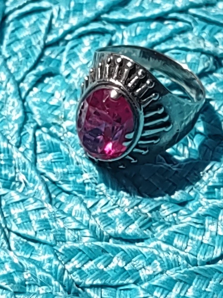 Vintage Russian Soviet Sterling Silver 875 Ring