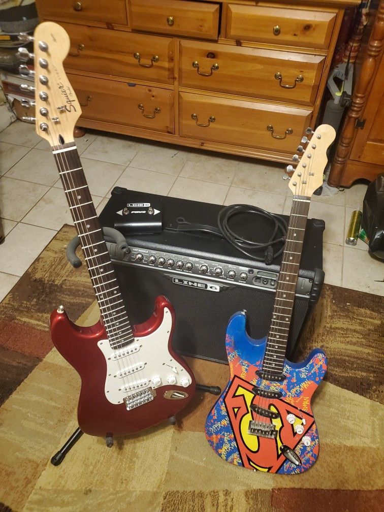 Amplifier And Gitars
