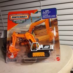 2025 Matchbox Working Rigs MBX Excavator Construction Metal Diecast toy Vehicle 1:64 scale New $5