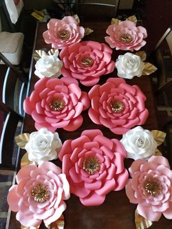 Paper flowers and paper roses