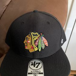 Chicago Blackhawks 47 Brand NHL Fitted Hat 7 5/8