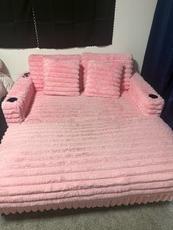 Pink sofa