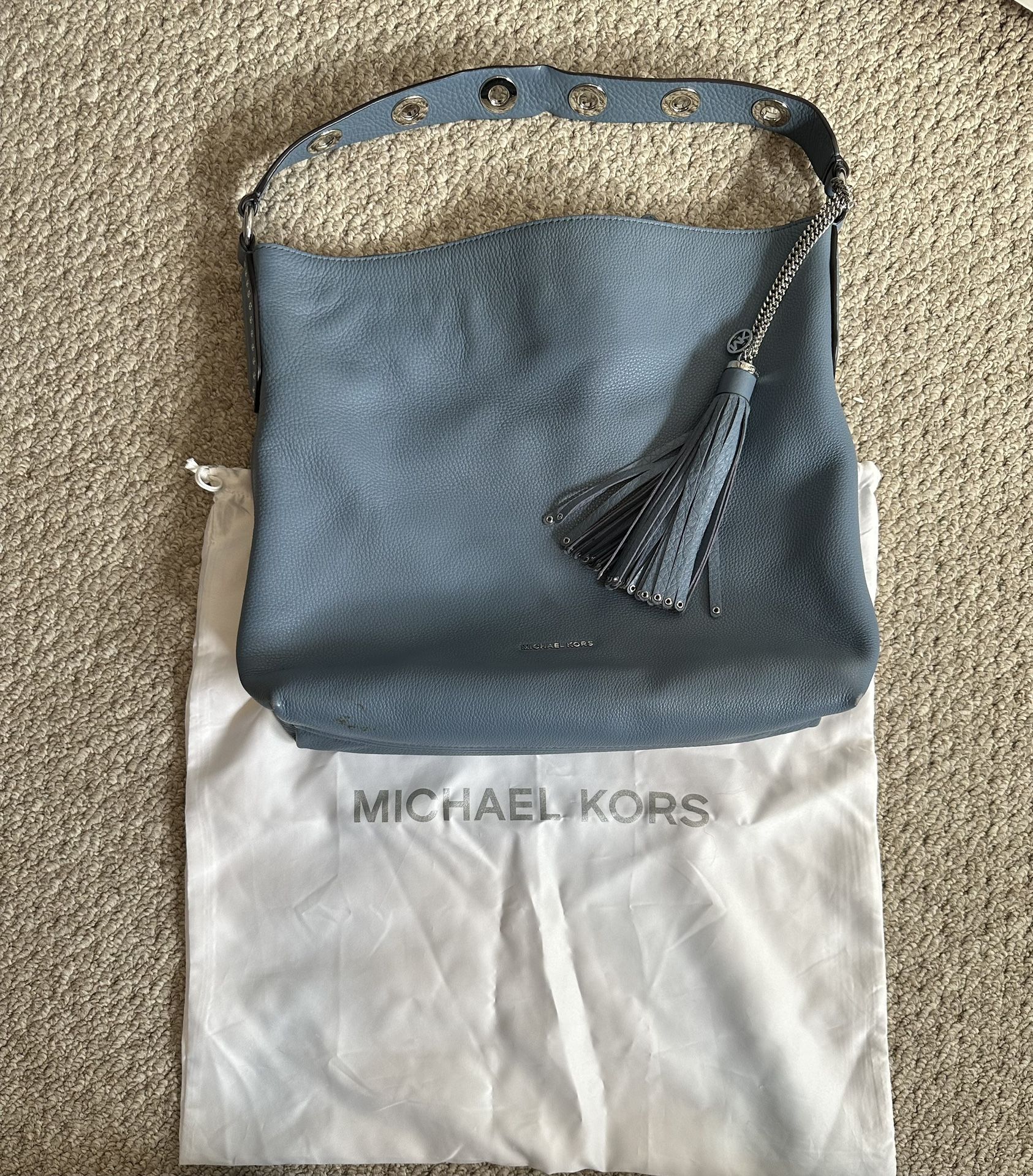 Michael Kors Light Blue Leather Purse