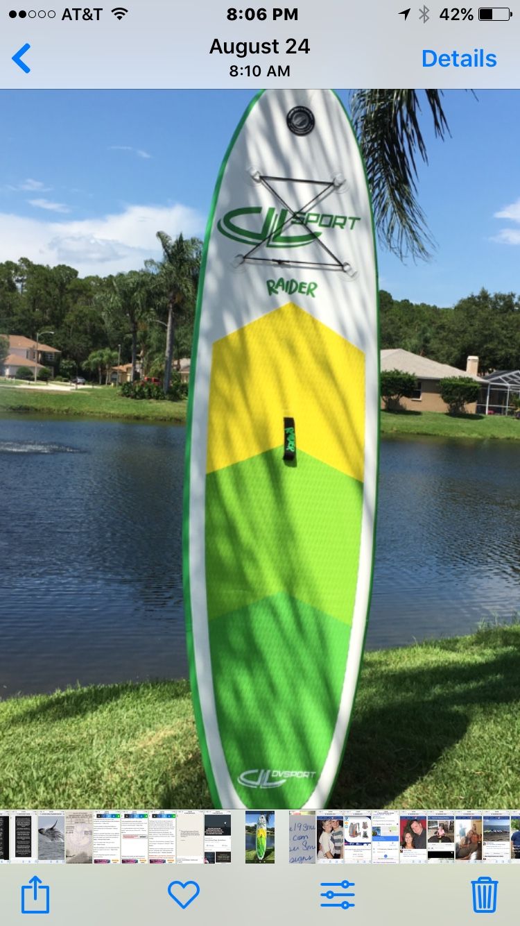 DV Sport Raider Premium Inflatable 9’10 Paddle Board isup