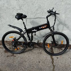 Vivi Electric Bike for Adults, 1000W Peak Folding Electric Mountain Bike