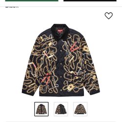 Supreme Chains Quilted Jacket Size XL