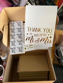 Thank you wedding cards