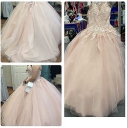 Quinceañera Dress Morilee. Madeline Gardner Style 60023 In Pink Size 9-13