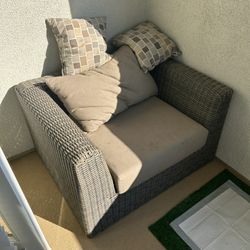 2 Sofa Outdoor  Couches  And A Bbq Grill 