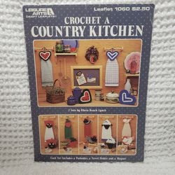 Leisure Arts Crochet a country kitchen pattern
