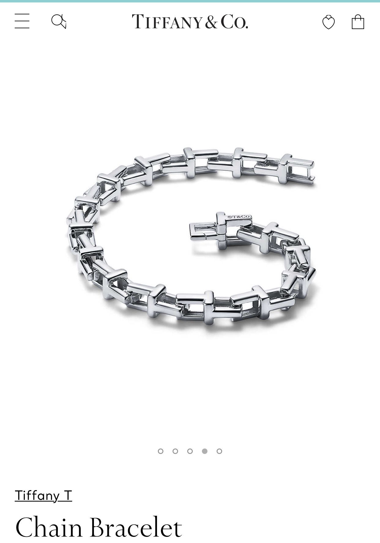 Tiffany & Co. Tiffany T Chain Bracelet (Medium)