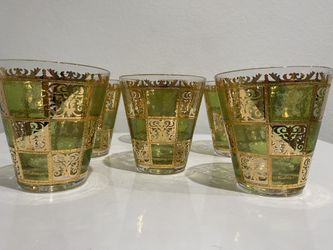 MCM  Culver Prado 22k Gold Glassware