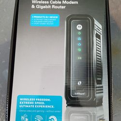 SURFboard SBG6580 DOCSIS 3.0 Cable Modem/ Wi-Fi N300 2.4Ghz + N300 5GHz Dual Band Router - Retail Packaging Black (570763-006-00

