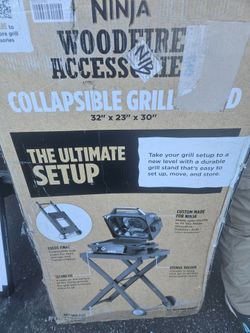 NINJA Collapsible Outdoor Grill Cart Stand New
