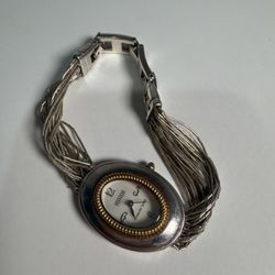Ecclissi Sterling Silver .925 Watch - Vintage Two-Tone - Working