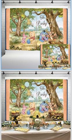 Baby Pooh back drop
