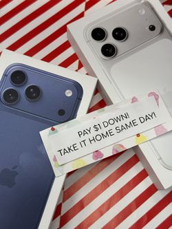 Apple iPhone 17 Pro Max- Pay $5 DOWN AVAILABLE - NO CREDIT NEEDED
