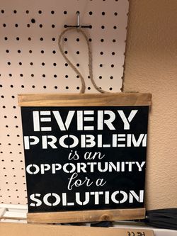 Motivational Quote Wall Sign with Rope Hanger