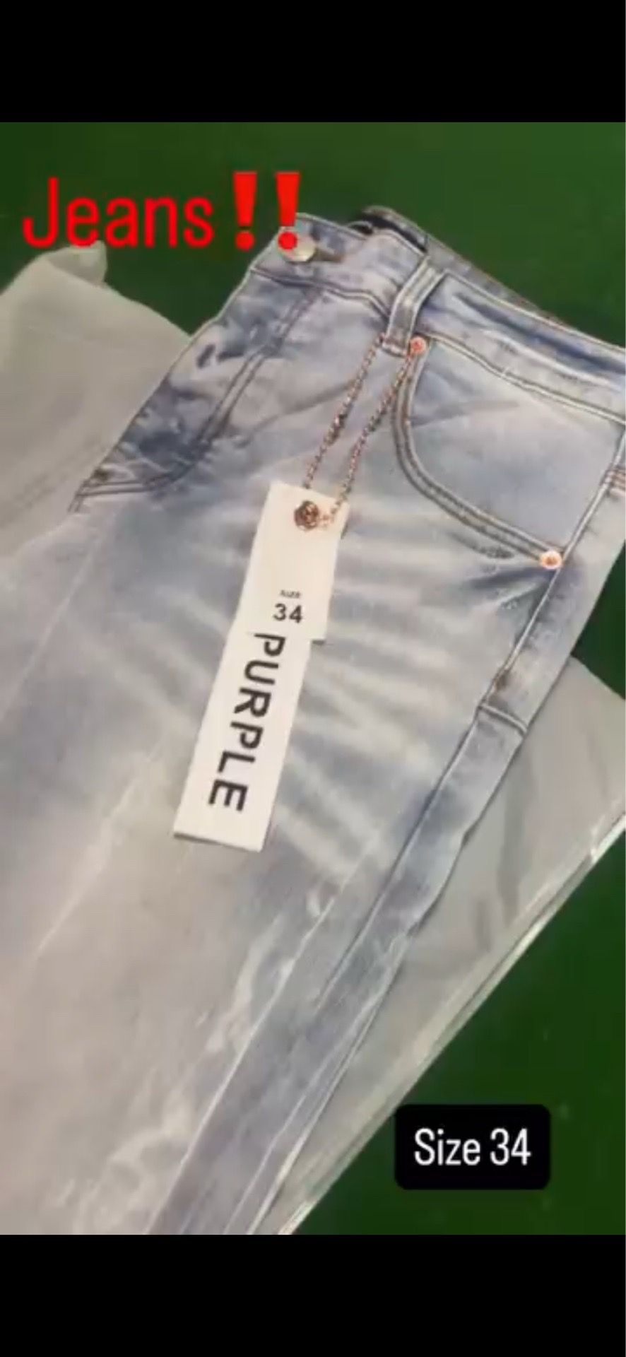 Purple jeans
