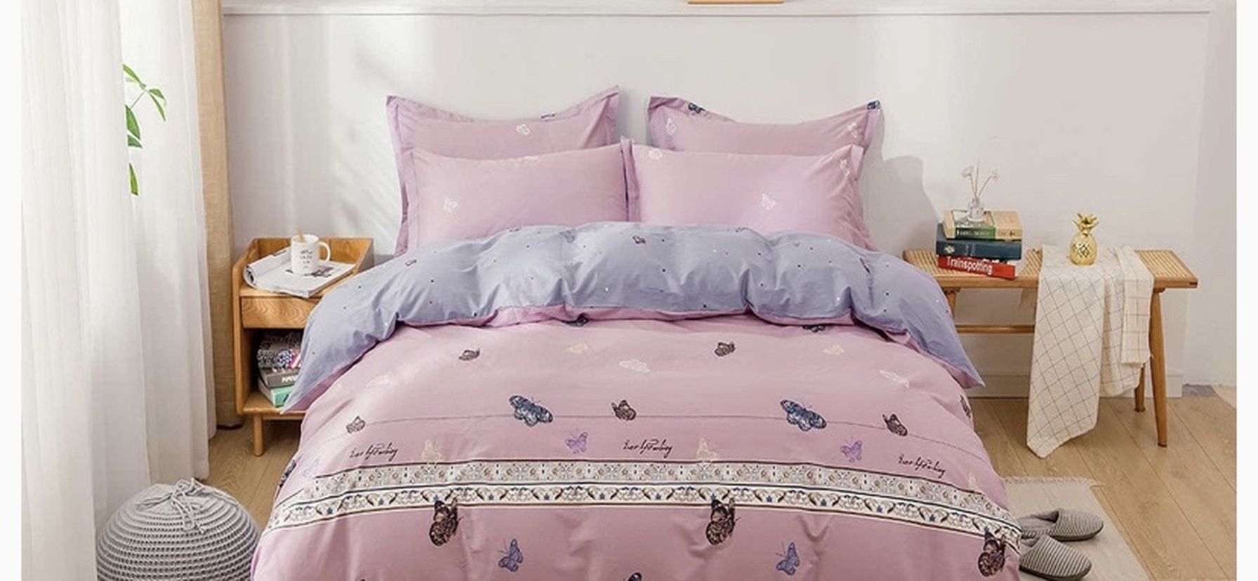 King Luxury High Thread Count Cotton Duvet Cover Set, New