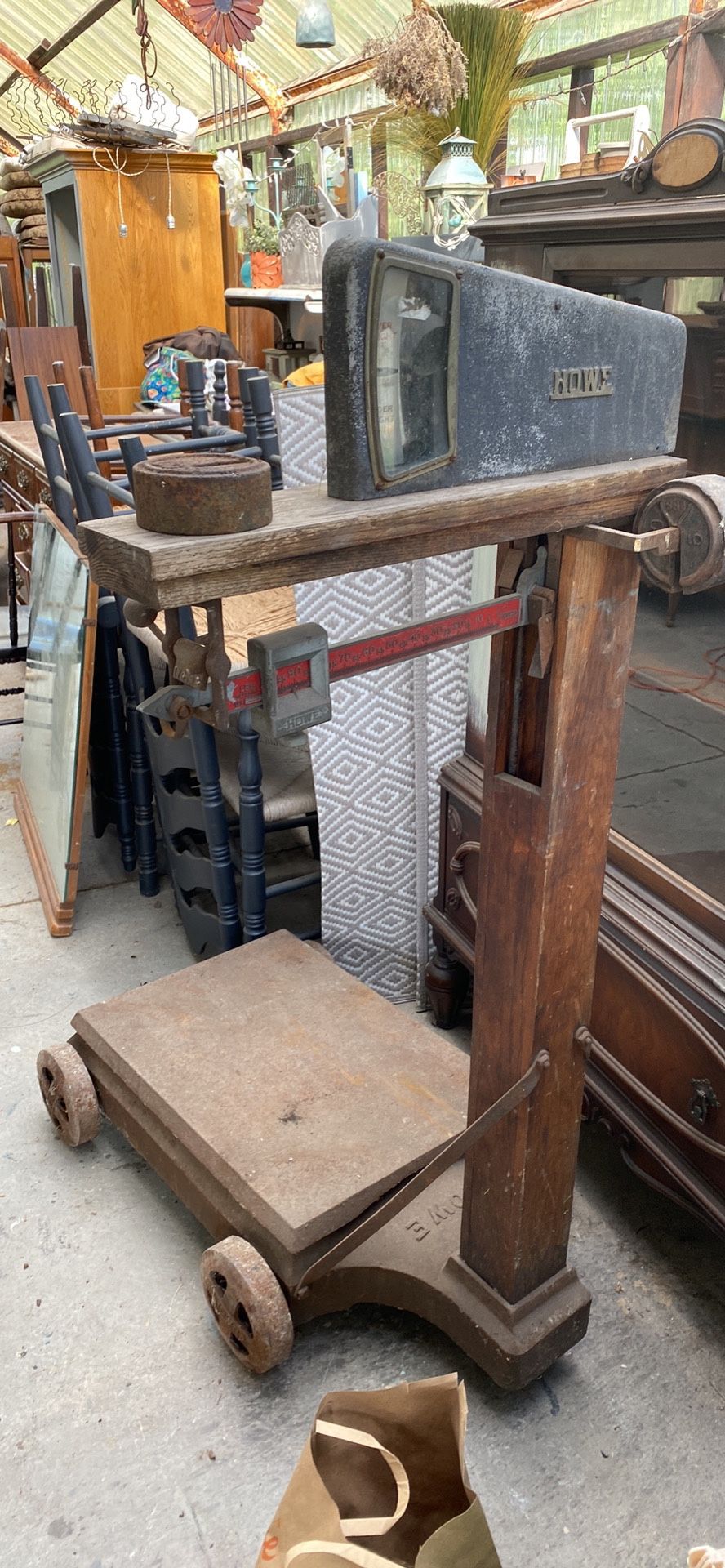 Rare Antique Howe Industrial Scale