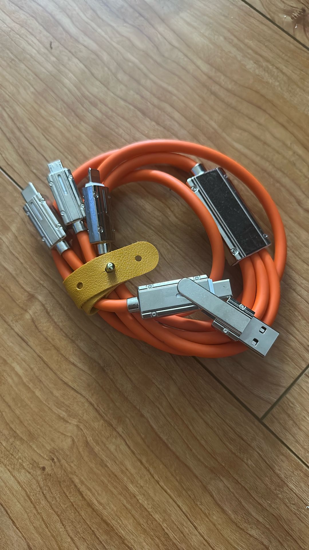 3 in 1 charging cable with type c and usb input