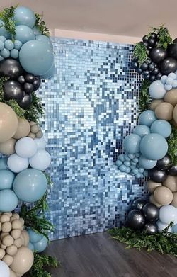 Blue Shimmer Wall