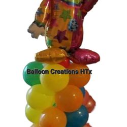 Clown Balloon Columns 