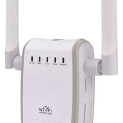 Wireless-N 300Mbps WiFi Range Extender Wireless Router/Repeater/AP/WPS Mini Dual External Antennas Wireless Booster Signal Wireless Access Point
