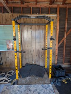 Hulkfit Pro Series Yellow Power Cage