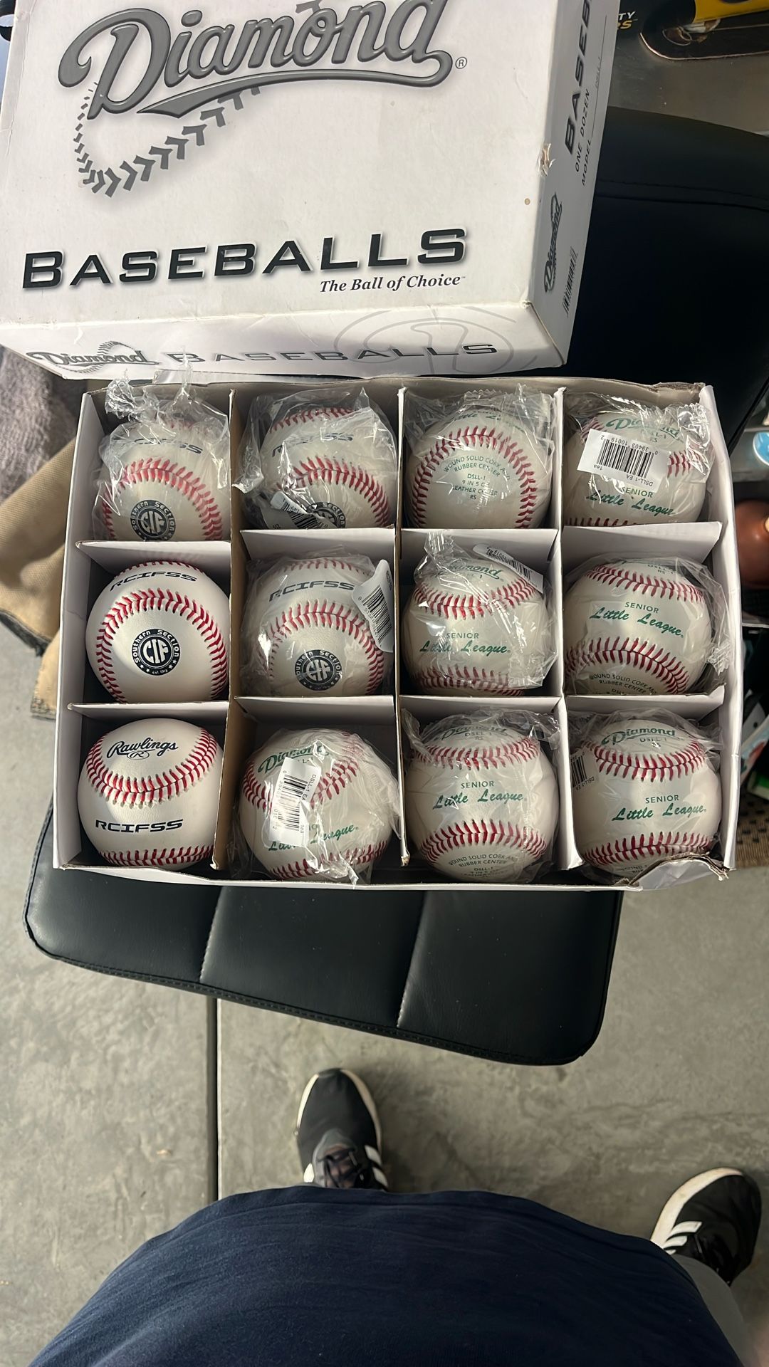 12 New Leather Baseballs