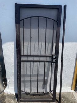 Metal security door
