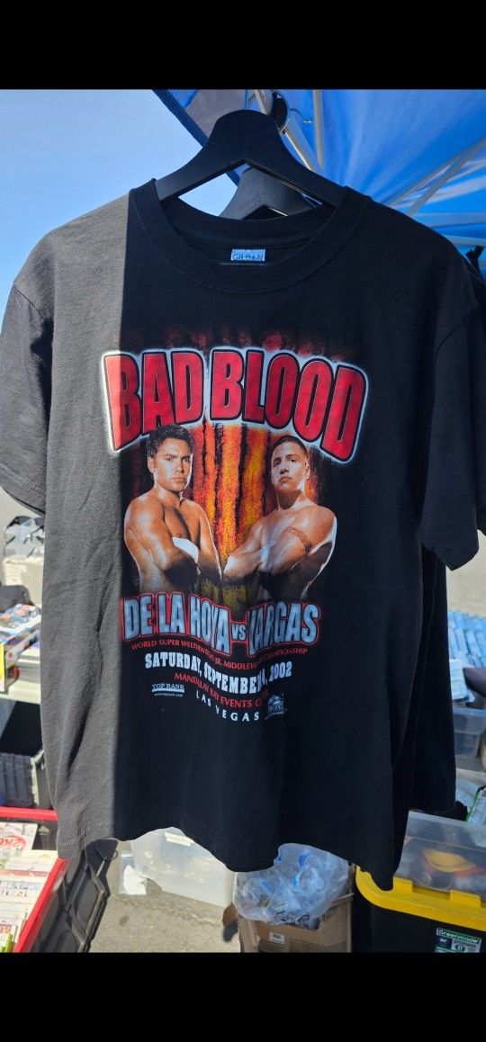 Bad Blood De La Hoya Vs Vargas 2002 Vintage Shirt