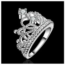 Nice Silver Crown Ring