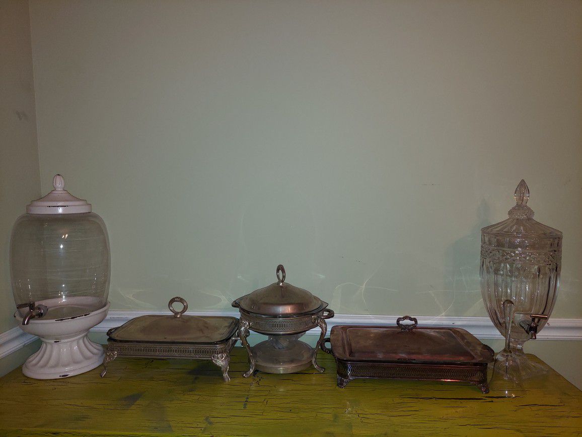 Three Silver Plated Serving Dishes