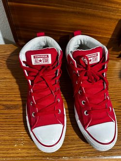 red Converse size 9