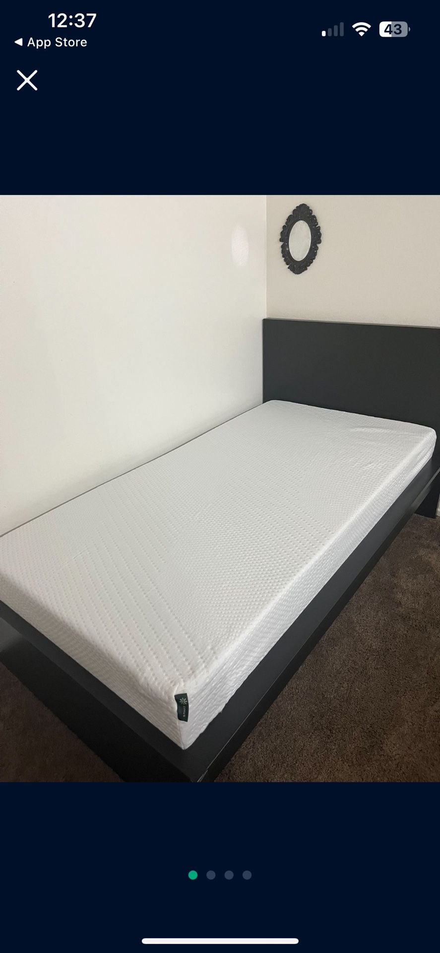 New Twin Bed With Frame And Mattress 