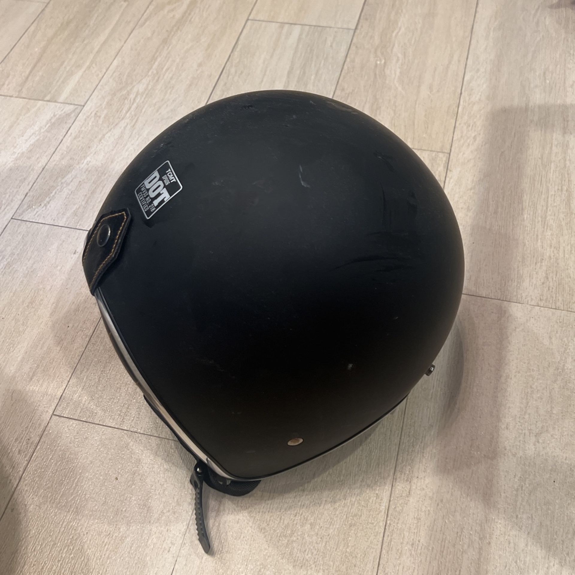 Matte Black Scooter Helmet SMALL