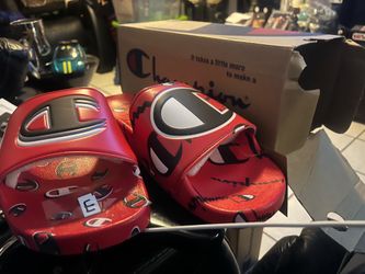 Size 14 Champion - IPO Warped - Scarlet - Slide Sandals