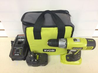 Ryobi P271 Cordless 18v Drill with Bag, Battery and Charger