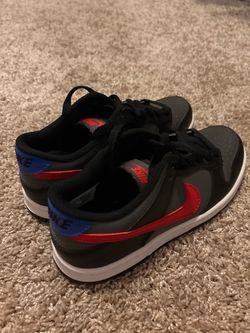 Nike Dunk Low Black Red Blue Sneakers