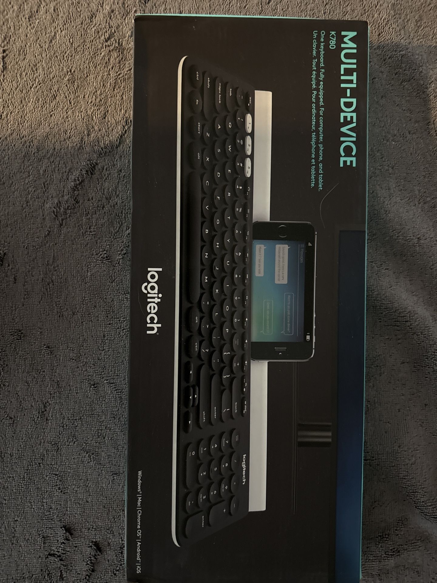 Logitech K780 Multi-Device Wireless Keyboard for Computer, Phone and Tablet (3 Available)