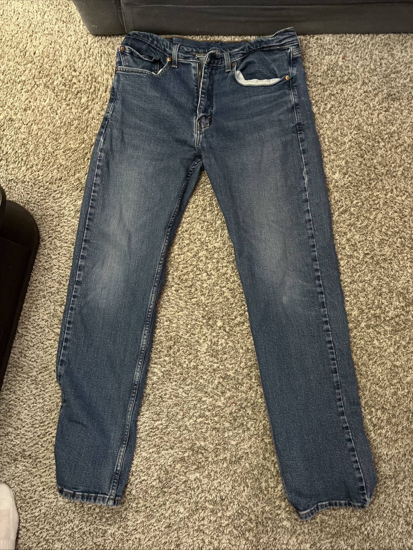 Levi’s Men’s 505 Blue Relaxed Fit Jeans Size 35x32