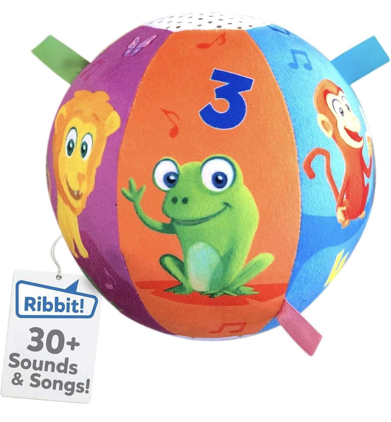 Move2Play, Hilariously Interactive Baby Ball with Music & Sound Effects | 1st Birthday Gift | Toddler Toy for Boys & Girls | Indoor/Outdoor