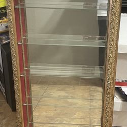 Wall Vitrine- Italian Gold Display Curio Cabinets 