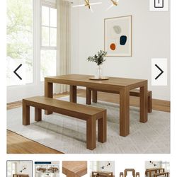 Dining Table And Benches
