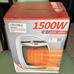 Kismile 1500 Watt Ceramic Fan Heater - NEW! (Great Reviews!)
